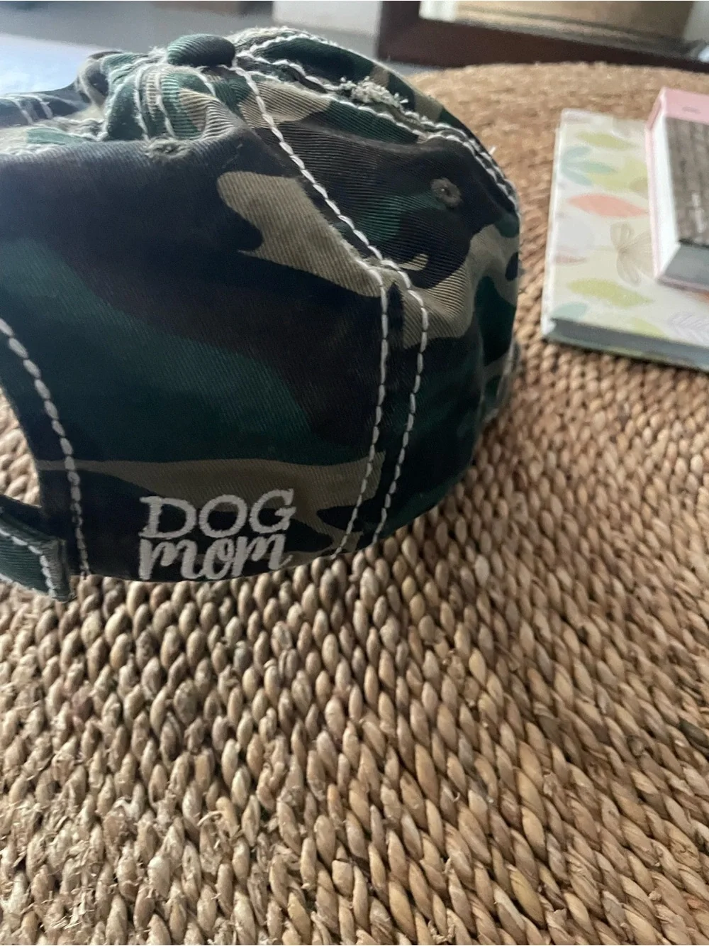 Camo 'Dog Mom' Baseball Cap - Green